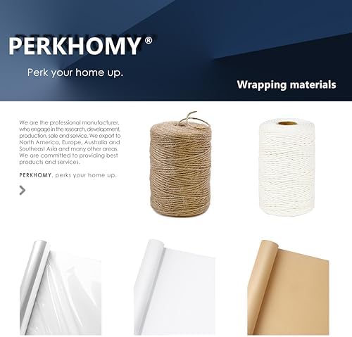 PerkHomy Clear Cellophane Wrap Roll 16" 3 Mil Thick Cellophane - Image 6