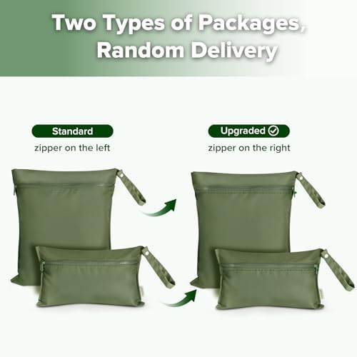 haakaa Wet Dry Bags for Baby, Water Resistant Wet Dry Bag - Image 6
