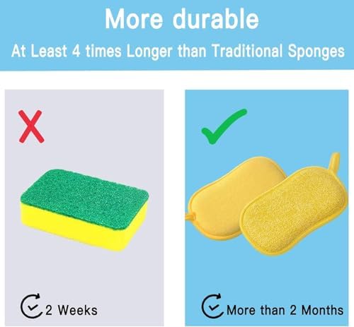 Kitchen Sponge, Dish Sponge, Scrub Sponges Cleaning Supplies, Sponges - Image 4