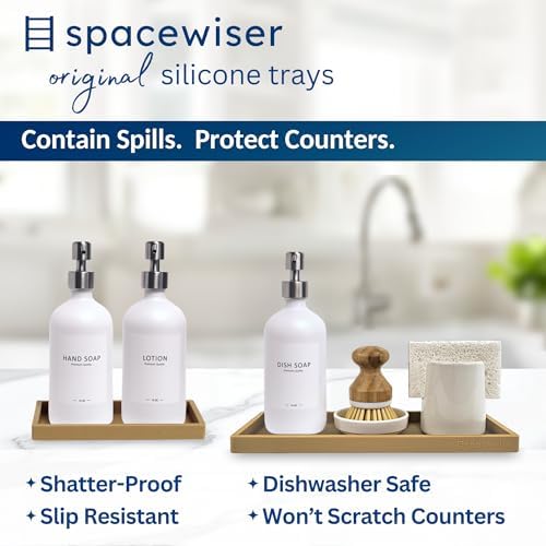 Spacewiser Countertop & Vanity Silicone Tray – 2 PC Set - Image 2