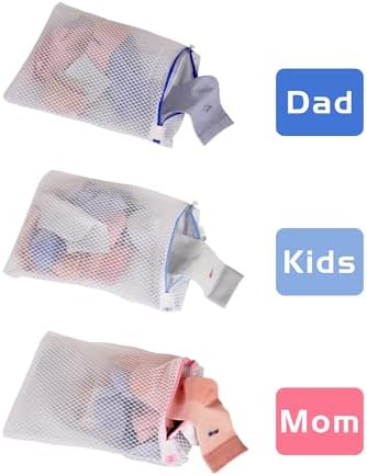 3-Pack Hanging Mesh Laundry Bags - Image 3