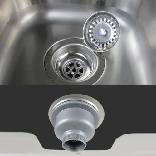 4-1/2‘’ Bowl Type Stainless Steel Sink Strainer Drain Kit - Image 6
