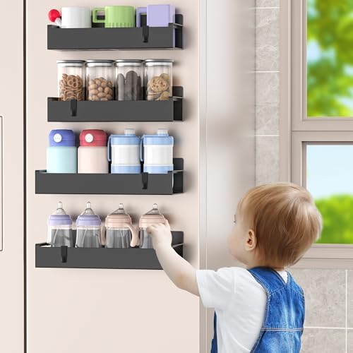 HuggieGems 4 Pack Magnetic Spice Rack Organizer - Image 6