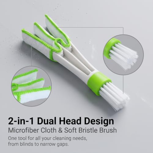 3 PCS Mini Duster for Car Air Vent, Soft-bristle Dual-ended Cleaning Brush - Image 3