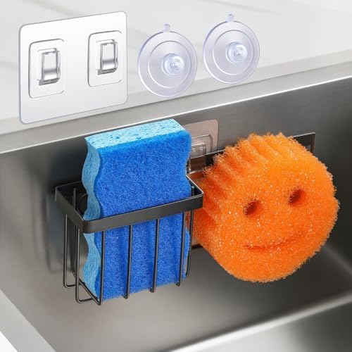 LANDNEOO Sponge Holder for Kitchen Sink, Rust-proof Sink Sponge Caddy Organizer by MakeLifeBetterEasier