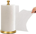 Gold Paper Towel Holder Countertop, Standing Paper Towel Roll Holder by Kalitro