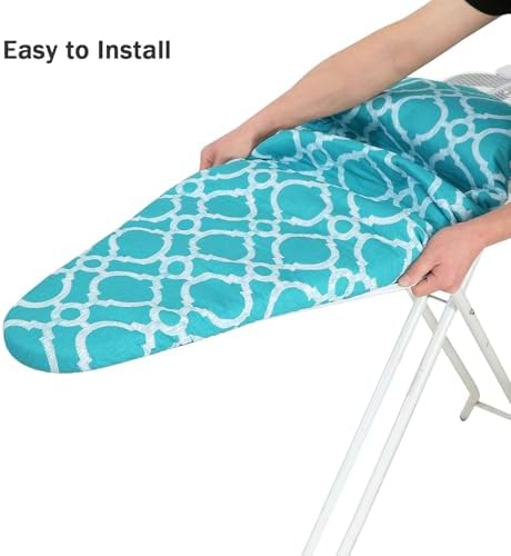 Ironing Board Cover and Pad Standard Size 15" x 54", 3 Pairs of Hook and Loop - Image 5