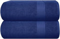 GLAMBURG Premium Cotton Oversized 2 Pack Bath Sheet 35x70-100% Pure Cotton by GLAMBURG