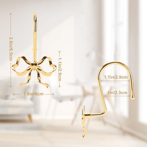 Bow Shower Curtain Hooks - Image 3