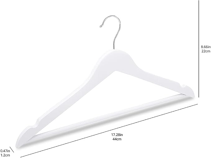 Amazon Basics Wood Suit Clothes Hangers - Image 8