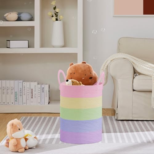 VIPOSCO 58L Tall Woven Laundry Basket Hamper - Image 2