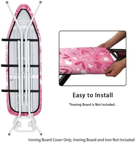Pink Heart Ironing Board Cover Valentines Day Iron Board Cover Romantic - Image 4
