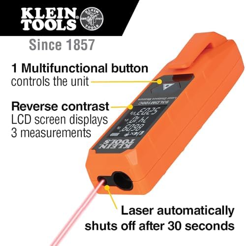 Klein Tools Laser Distance Measure, Measures in Feet - Image 2