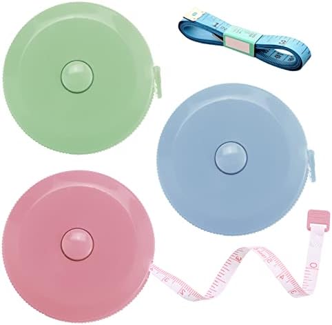 Tape Measures Retractable, Fabric Measuring Tape, 60 Inch Small Sewing Tape by BUSHIBU
