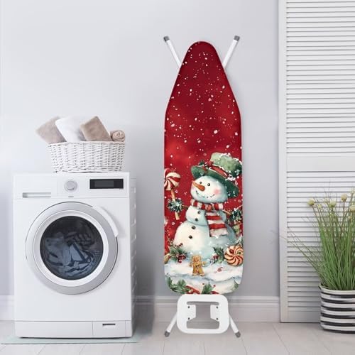 Ironing Board Cover and Pad Christmas Snowman Print Ironing Pad - Image 3