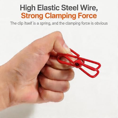 Portable Clothesline with 12 Clothespins, Plus 20 Colorful Clips, Adjustable - Image 2