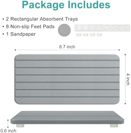 Diatomaceous Earth Dish Drying Tray - Image 7