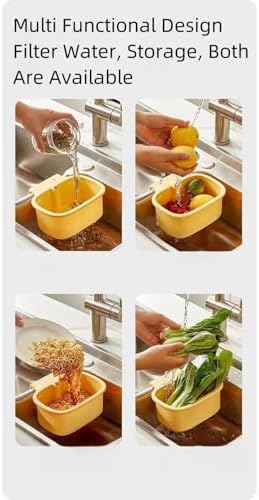Kitchen Sink Strainer Basket, Faucet Hanging Strainer, Press Automatic Dumping - Image 6