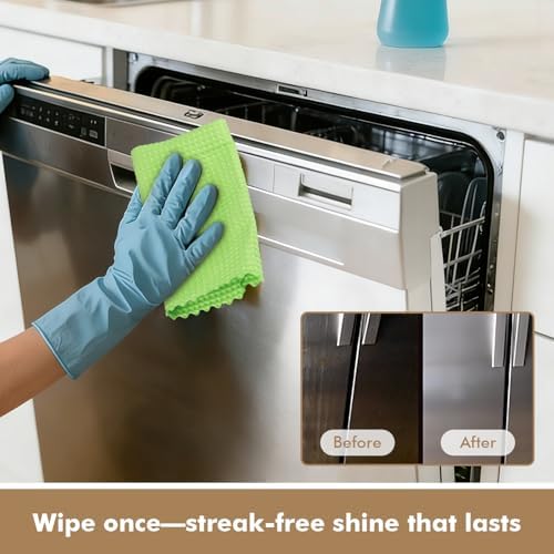 AIDEA Microfiber Glass Cleaning Cloth 12PK, Magic Cleaning Cloth 11×11" - Image 3
