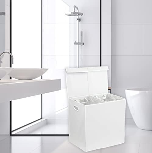Simple Houseware Double Laundry Hamper - Image 2