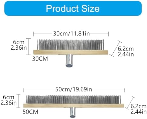 Stainless Steel Wire Floor Brush Head Multipurpose Steel Metallic Wire Deck - Image 3