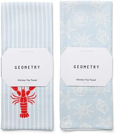 GEOMETRY Tea Towels – Spring & Summer Collection – Quick-Dry, Ultra-Absorbent by GEOMETRY