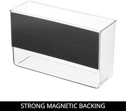 iDesign Magnetic Large Clear Plastic Organizer Bins - Image 5