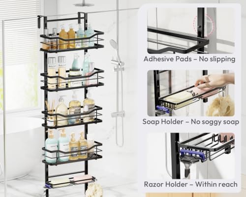 SWTYMIKI Over the Door Shower Caddy - Image 6