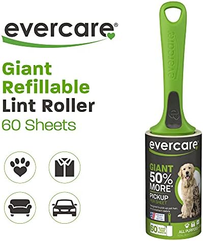 Evercare Lint Roller Pet Hair Remover Giant 60 Layers Per Roll - Image 4