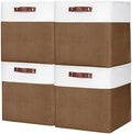 Bagnizer 13x13 Cube Storage Bins, Collapsible Fabric Storage Box, 4 Pack Closet by Bagnizer