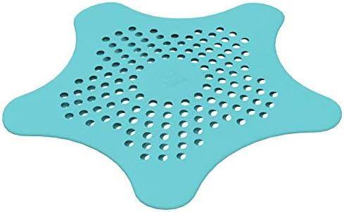 Umbra Starfish Hair Catcher, Suction Cup Drain Cover, Surf Blue - Image 4