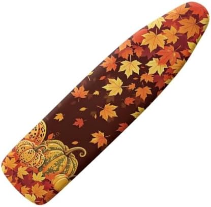 Flashideas Orange Thanksgiving Maple Leaves Ironing Board Cover and Pad 15x54 by Flashideas