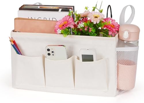 Lilithye Bedside Caddy, Bedside Storage Bag Hanging Organizer by Lilithye