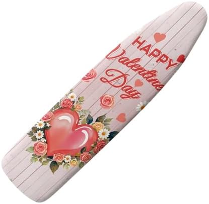 Love Heart Ironing Board Cover Floral Heavy Duty Iron Pad Covers Romantic by Vanideaoty