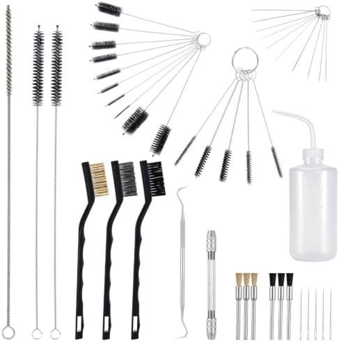Foxtell 45 Pcs Spray Gun Cleaning Kit, Gun Cleaning Brush, Mini Brushes & by Unknown