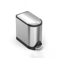 simplehuman 10 Liter / 2.6 Gallon Butterfly Lid Bathroom Step Trash Can by Unknown