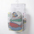 Hanging Laundry Bag with Swivel Hook Door Hanging Laundry Hamper Zipper Bottom by SaveSpaceInEveryCorner