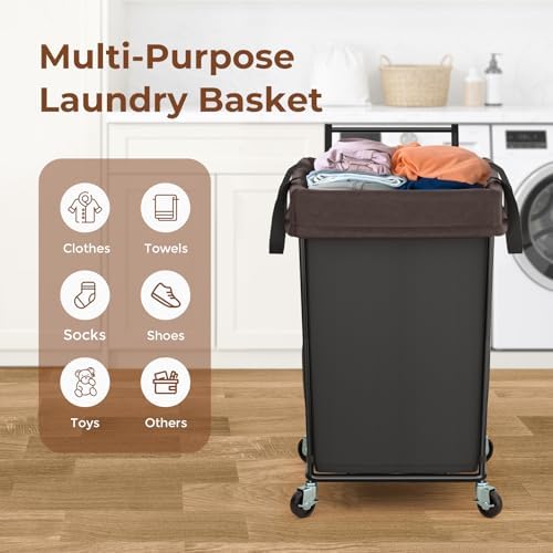 160L Rolling Laundry Hamper - Image 6