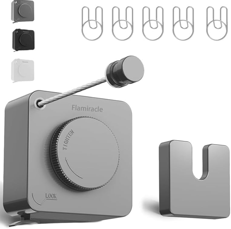 Upgrade-Retractable Clothesline Indoor, Non-Sagging Outdoor Clothes Line by Unknown