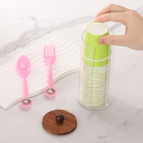 Tecbeauty Cotton Pads Holder Makeup Removers Organizer Bathroom Storage Cotton - Image 5