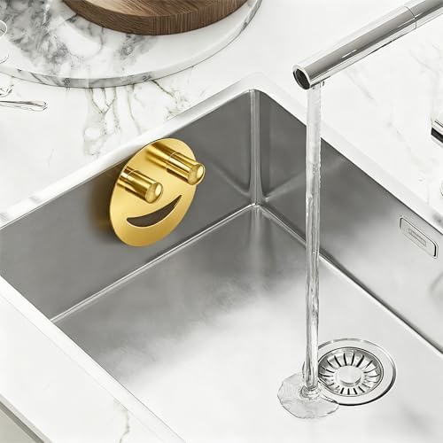Yoshiky Stainless Steel Smiley Face Sponge Holder, Kitchen Accessories Decor - Image 6