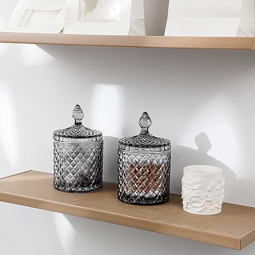 2 Pack Qtip Holder Apothecary Jars - Image 4