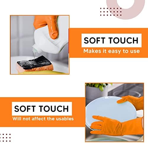 Heavy Duty Rubber Hand gloves for Dishwashing, kitchen cleaning - Image 5