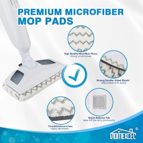 HOMEXCEL Steam Mop Replacement Pads Compatible - Image 2