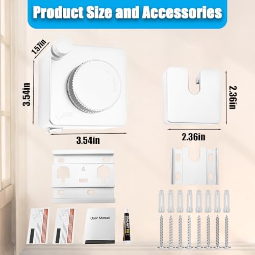 Retractable Clothesline Indoor Outdoor Non-Sag 16.2Ft Stainless Line - Image 2