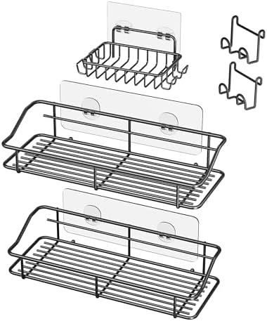 Nieifi Shower Caddy Adhesive, Shower Shelves, Shampoo Holder by Nieifi