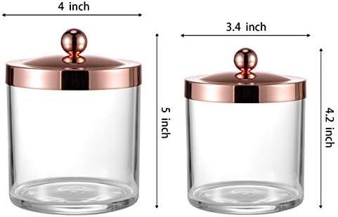 SheeChung 2 Pack Plastic Apothecary Jars - Image 5