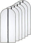 HomeClean Hanging Garment Bag Lightweight Clear Full Zipper Black Dress Bags by HomeClean