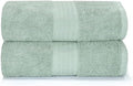 GLAMBURG Premium Cotton Oversized 2 Pack Bath Sheet 35x70-100% Pure Cotton by GLAMBURG
