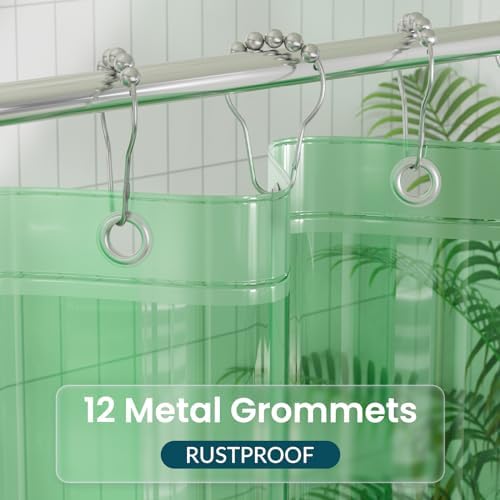 Titanker Shower Curtain Liner, Plastic Shower Liner PEVA 72 x 72 Lightweight - Image 4